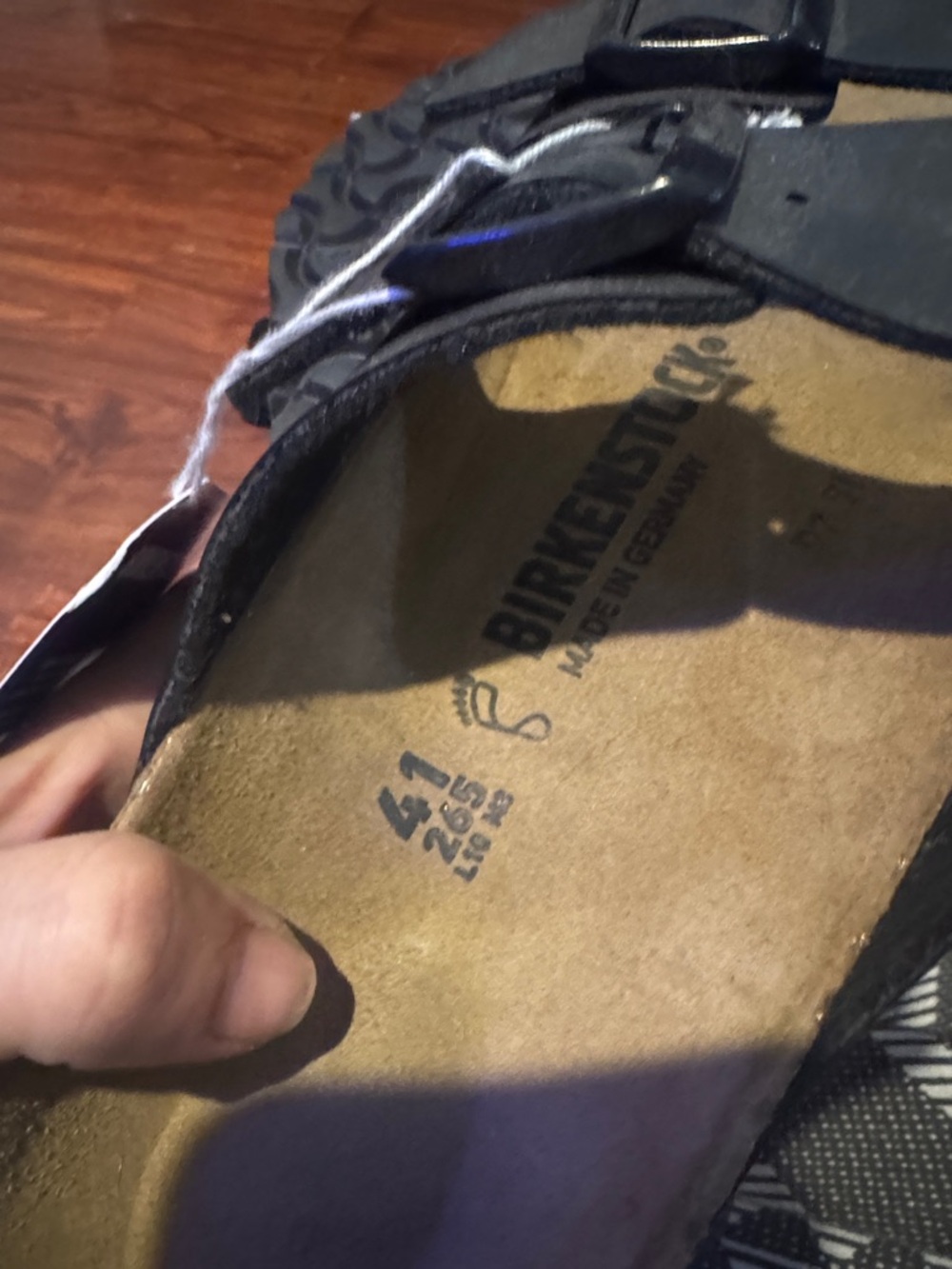 Birkenstock Black Two-Strap Men's Sandals - Picture 8 of 9